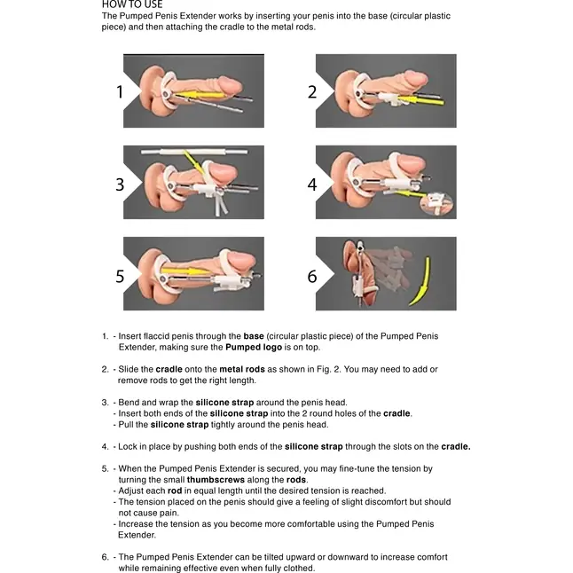 Белый экстендер пениса Penis Extender - Ouch!. Фотография 6.
