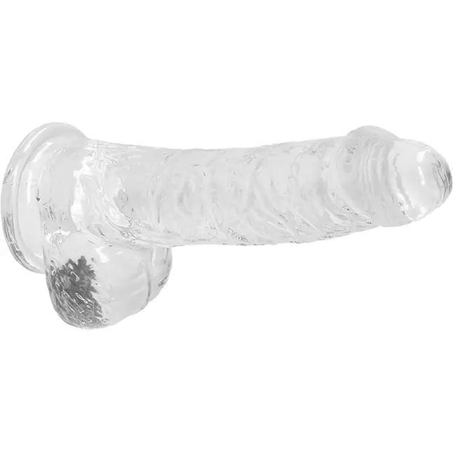 Прозрачный фаллоимитатор Realrock Crystal Clear 6 inch - 17 см - RealRock. Фотография 5.
