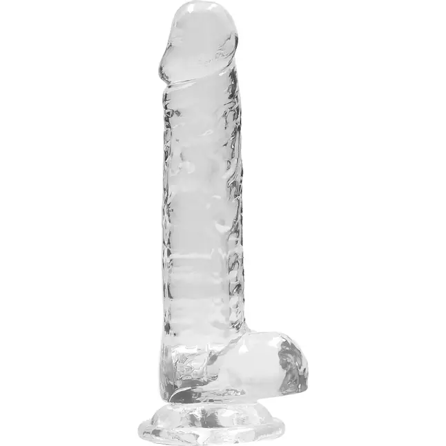 Прозрачный фаллоимитатор Realrock Crystal Clear 7 inch - 19 см - RealRock