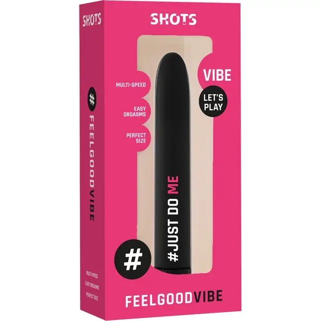 Черный гладкий вибромассажер Feelgood Vibe #Just do me - 17,2 см - Feelgood Vibe. Фотография 2.