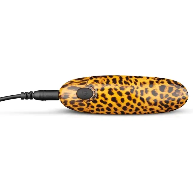 Леопардовый вибромассажер-помада Asha Lipstick Vibrator - 10 см - Panthra. Фотография 3.