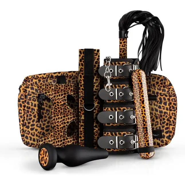 Стильный БДСМ-набор Gato 8-piece Set в анималистическом дизайне - Panthra. Фотография 8.