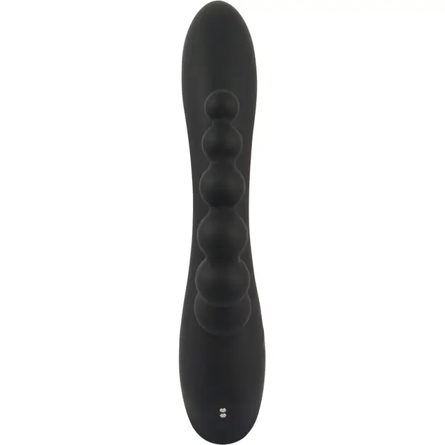Черный тройной вибратор Triple G-Spot Vibrator - 20,8 см - Sweet Smile. Фотография 3.