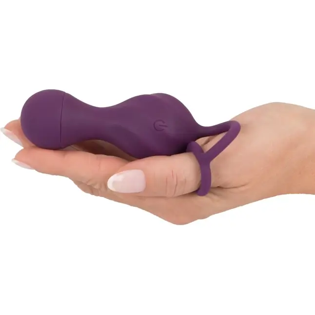 Фиолетовые вагинальные виброшарики Remote Controlled Love Balls - Sweet Smile. Фотография 4.