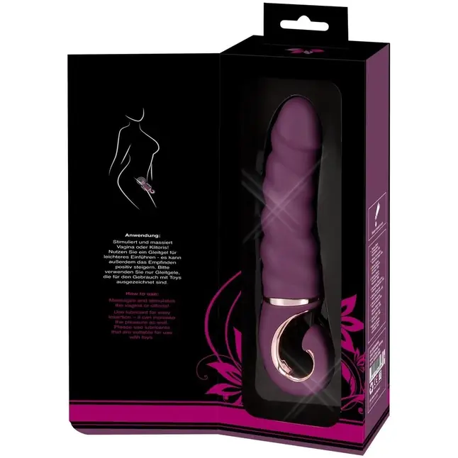 Фиолетовый вибратор Shaking Vibrator - 21 см - JAVIDA. Фотография 7.
