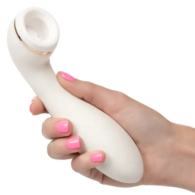 Белый вакуумный вибромассажер Empowered Smart Pleasure Idol - 17,75 см - Empowered. Фотография 2.