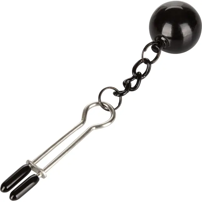 Утяжеленные зажимы-прищепки для сосков Nipple Grips Weighted Tweezer Nipple Clamps - Nipple Play. Фотография 4.