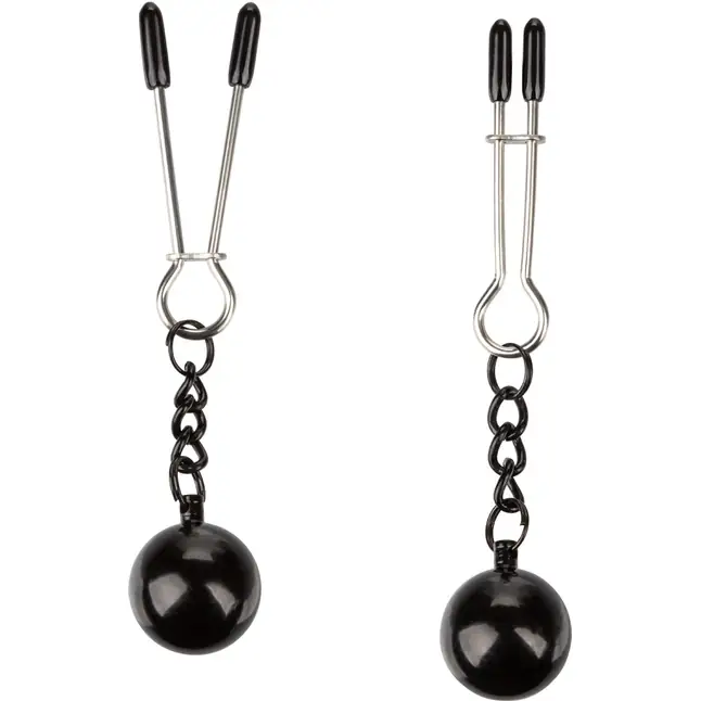 Утяжеленные зажимы-прищепки для сосков Nipple Grips Weighted Tweezer Nipple Clamps - Nipple Play