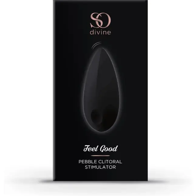 Черный вибромассажер Feel Good Pebble Vibrator. Фотография 5.