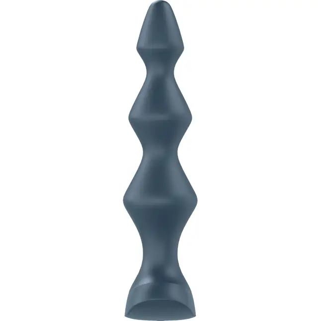 Темно-бирюзовая анальная пробка с вибрацией Lolli Plug 1 - 13,5 см. Фотография 2.