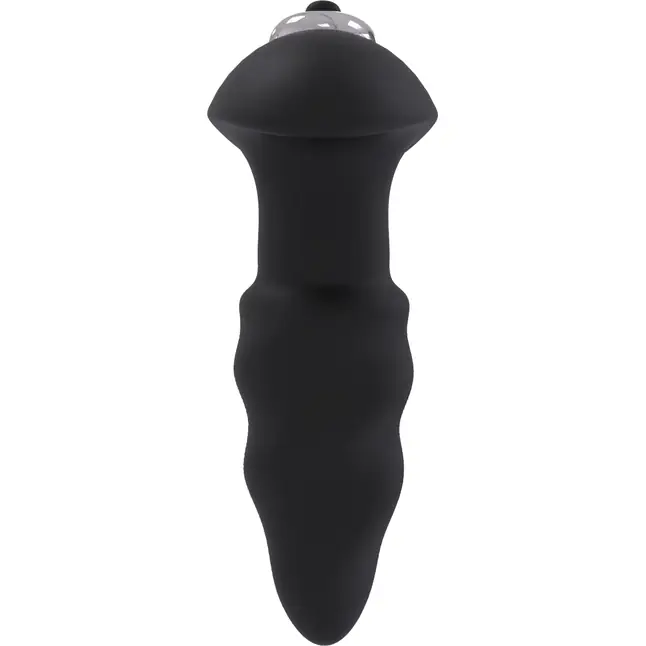 Черная анальная вибровтулка Single Speed Love Arrow Plug - 9,8 см - Essentials. Фотография 3.