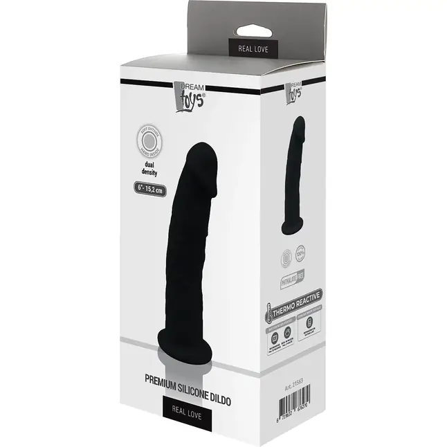 Черный фаллоимитатор-реалистик DILDO 6INCH - 15,2 см - Real Love. Фотография 2.