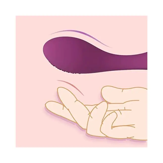Фиолетовый вибромассажер G-Spot Evelyn - 15,1 см. Фотография 5.