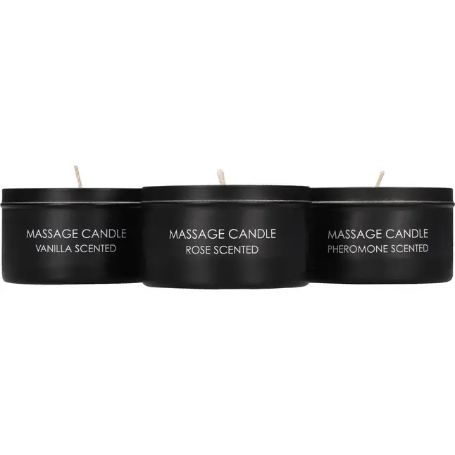 Набор из 3 массажных свечей Massage Candle Set - Ouch!. Фотография 3.