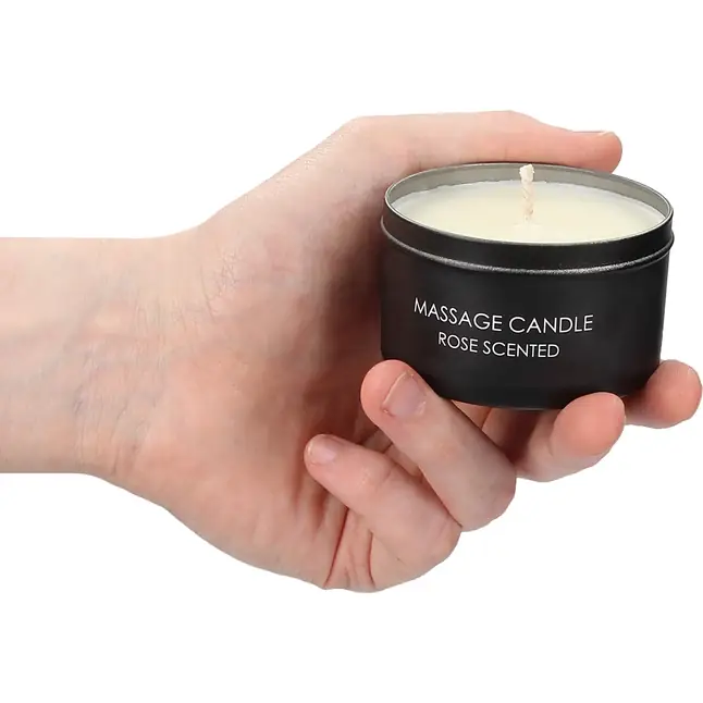 Массажная свеча с ароматом розы Massage Candle - Ouch!. Фотография 2.