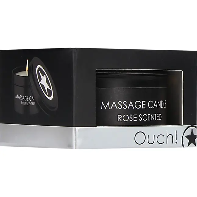 Массажная свеча с ароматом розы Massage Candle - Ouch!. Фотография 3.