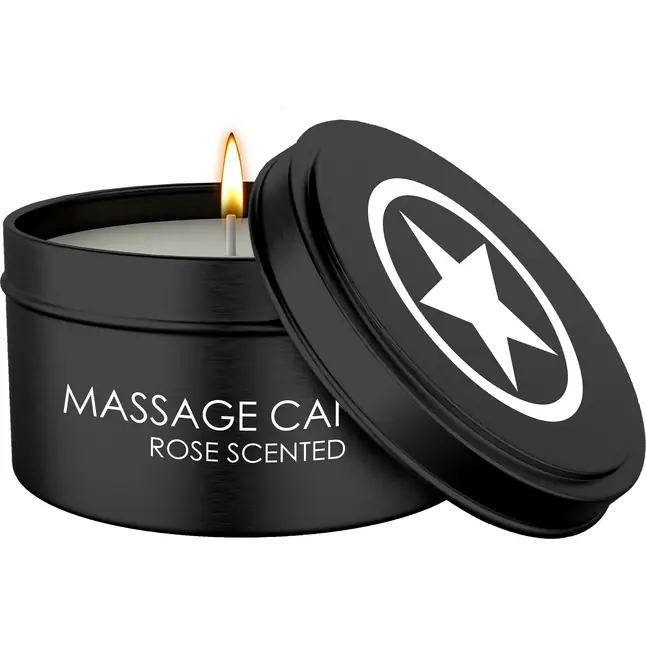 Массажная свеча с ароматом розы Massage Candle - Ouch!