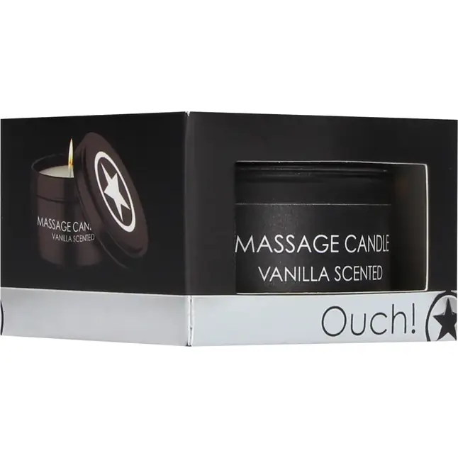 Массажная свеча с ароматом ванили Massage Candle - Ouch!. Фотография 3.
