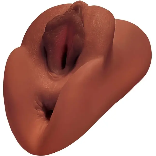 Коричневый мастурбатор Perfect Pussy Double Stroker - PDX Plus