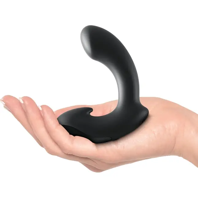 Черный вибромассажер простаты Ultimate Silicone P-Spot Massager - Sir Richard s: CONTROL. Фотография 4.