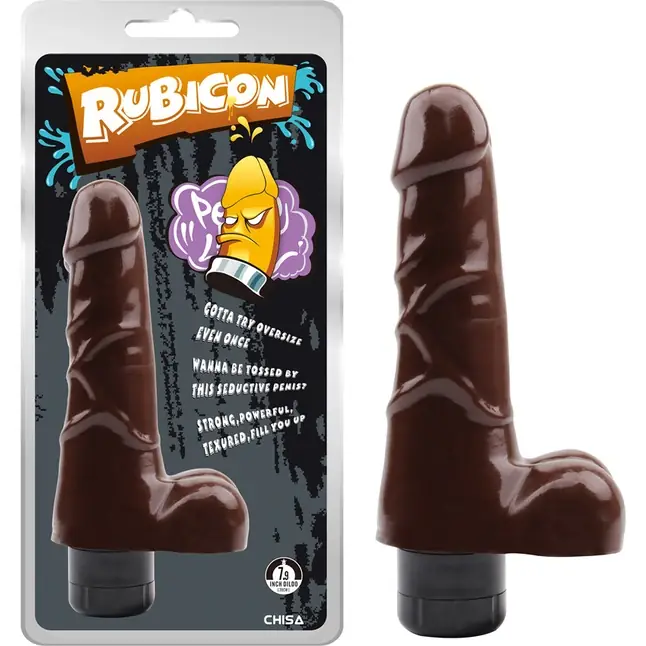 Коричневый вибратор-реалистик Verve Vibe Cock - 19 см - Rubicon. Фотография 2.