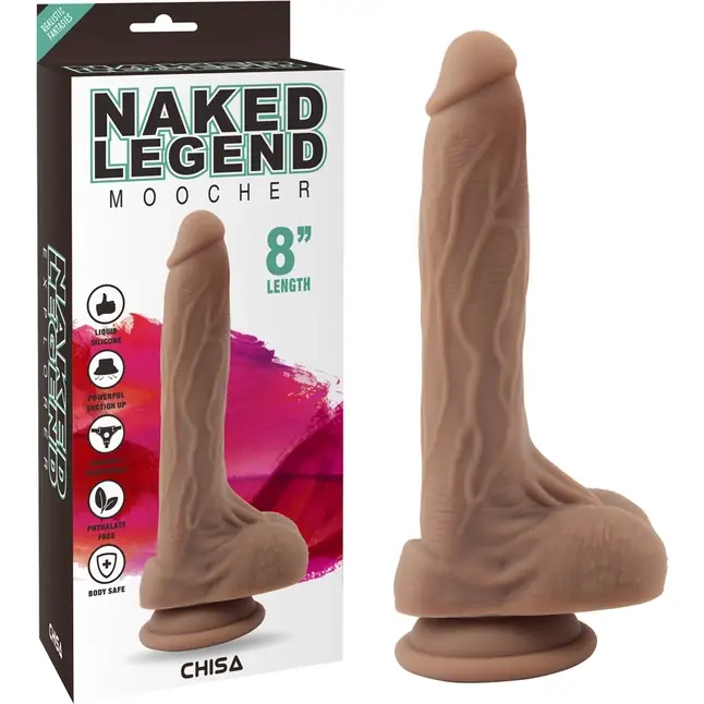 Коричневый фаллоимитатор Moocher - 20 см - Naked Legend. Фотография 5.