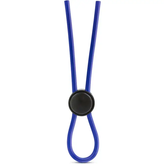 Синее эрекционное лассо Silicone Loop Cock Ring - Stay Hard