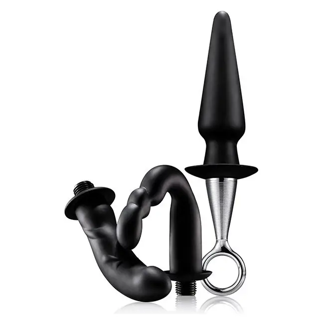 Набор PROSTATE BUTT PLUG SET из рукояти и 3 насадок - MenzStuff