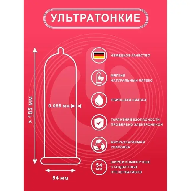 Ультратонкие презервативы ON Super Thin - 50 шт. Фотография 2.