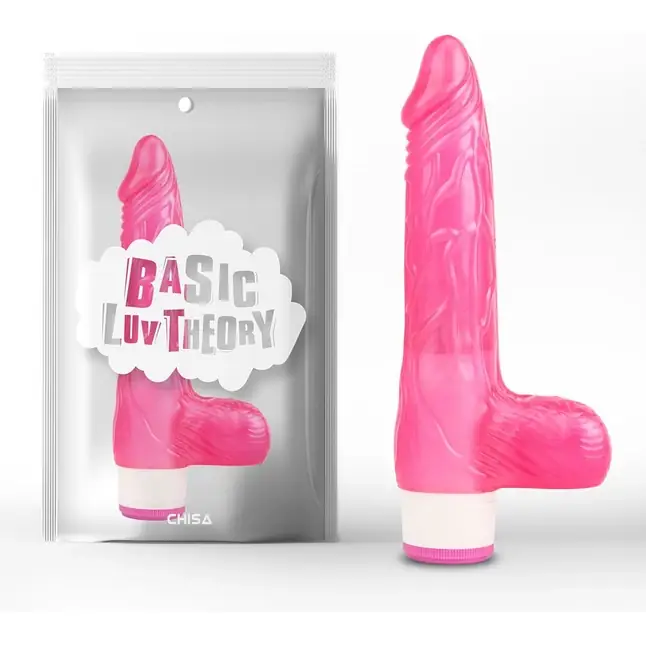 Розовый вибратор Luv Pleaser - 20 см - Basic Luv Theory. Фотография 2.