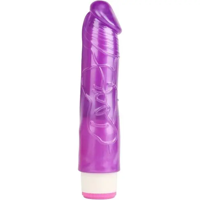 Фиолетовый вибратор Sexy Whopper - 20,2 см - Basic Luv Theory