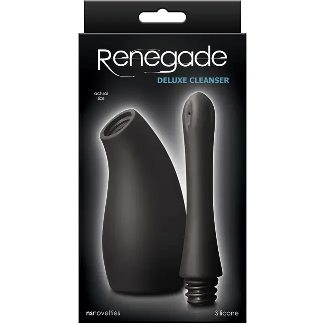 Черный анальный душ Renegade Deluxe Cleanser - Renegade. Фотография 2.