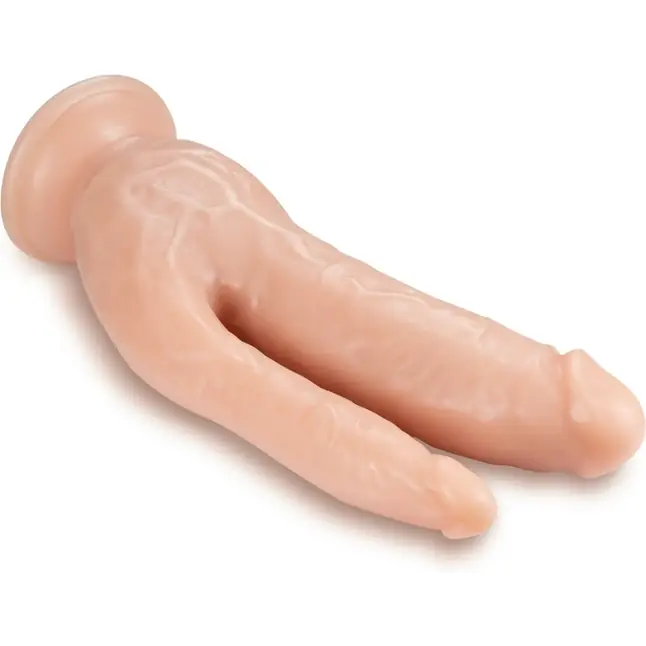 Телесный фаллоимитатор 8 Inch DP Cock - 20,32 см - Dr. Skin. Фотография 2.