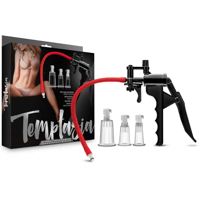 Набор помп для клитора и сосков Clitoris Pleasure and Enhancement System - Temptasia. Фотография 6.