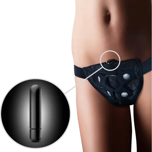 Черные трусики LOVELACE HARNESS - Temptasia. Фотография 4.