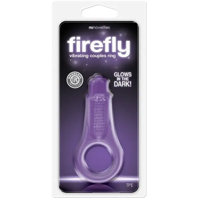 Фиолетовое эрекционное кольцо Firefly Couples Ring - Firefly. Фотография 2.