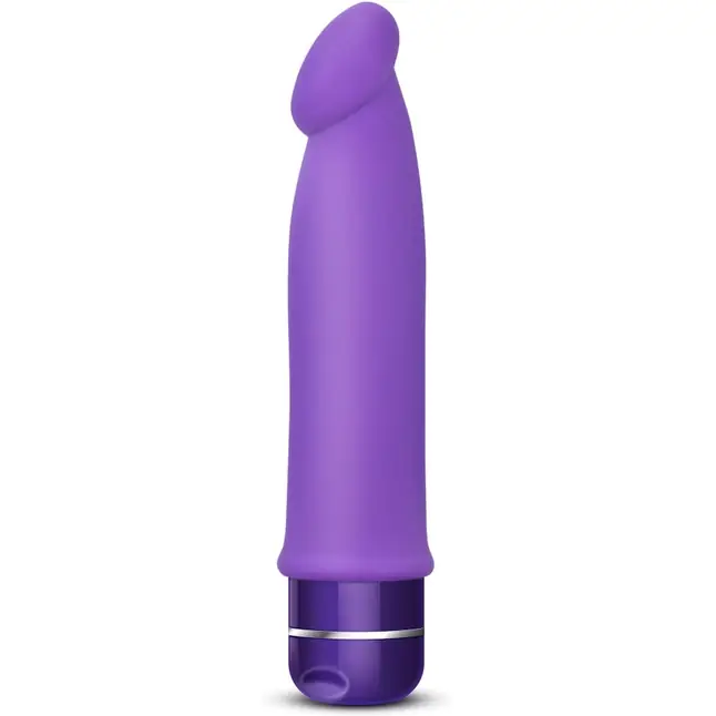 Фиолетовый вибромассажер Purity - 19 см - Luxe