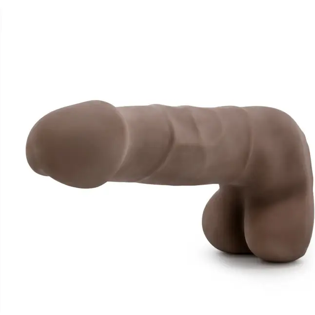 Коричневый фаллоимитатор Derrick - 17,78 см - Au Naturel. Фотография 3.