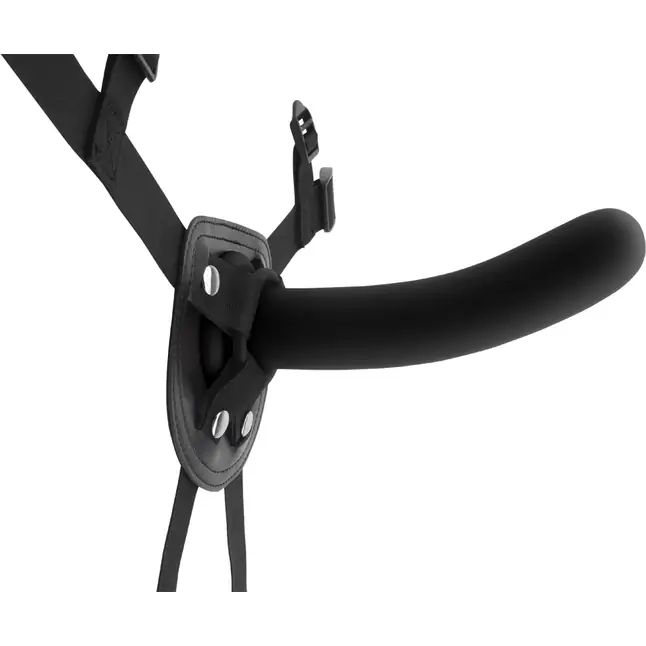 Черный страпон Raw Recruit Strap-On L - 17,7 см - R.G.B. Фотография 2.