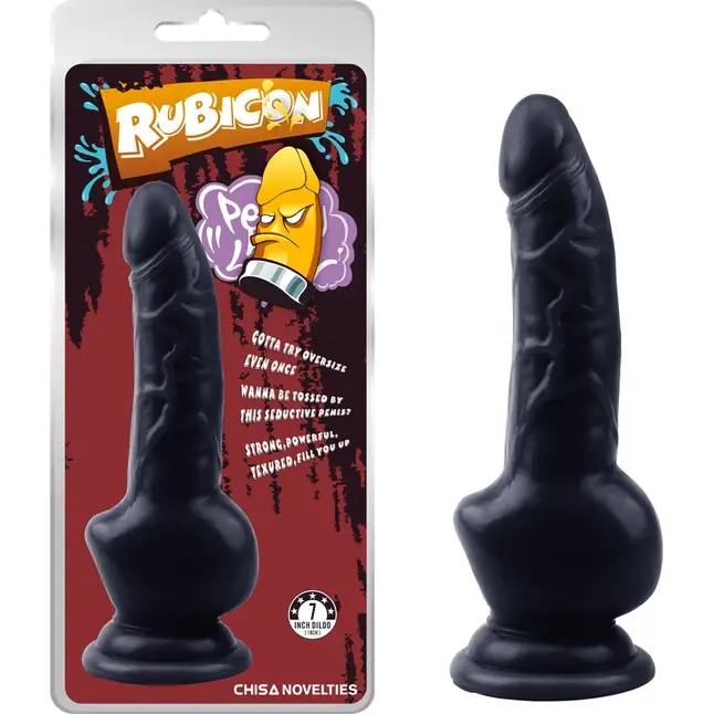 Черный фаллоимитатор Obsidian Intruder Penis - 18 см - Rubicon. Фотография 2.