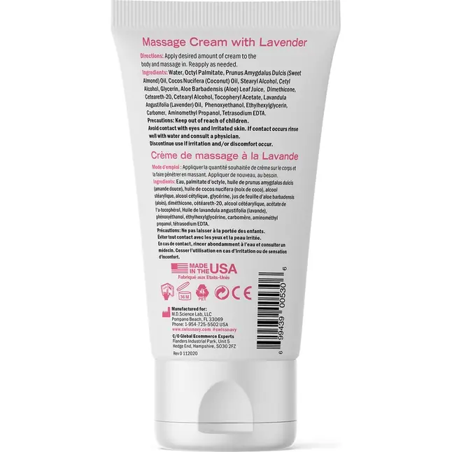 Массажный крем с ароматом лаванды Desire Massage Cream with Lavender - 150 мл - Desire. Фотография 2.