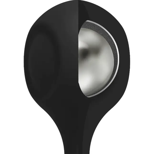 Черные утяжеленные анальные шарики Anal Essentials Weighted Silicone Anal Balls - 34,3 см - Kink. Фотография 3.