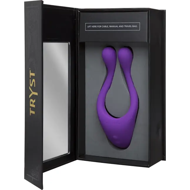 Фиолетовый вибростимулятор Bendable Multi Erogenous Zone Massager with Remote. Фотография 4.