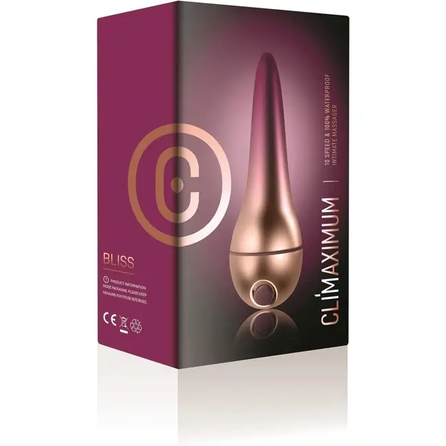 Фиолетовый клиторальный стимулятор Climaximum Bliss - 10 см - Climaximum. Фотография 4.