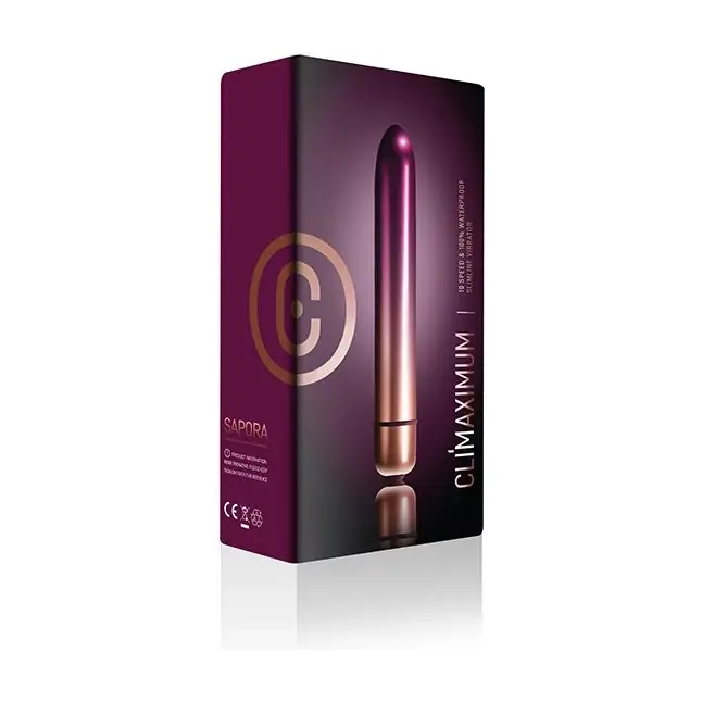 Фиолетовый мини-вибратор Climaximum Sapora - 13,5 см - Climaximum. Фотография 4.