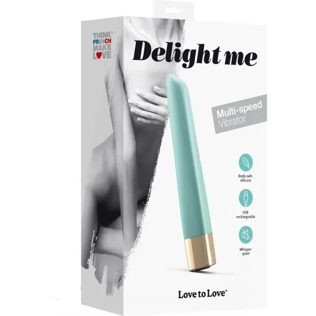 Мятный мини-вибромассажер Delight Me - 12 см. Фотография 6.