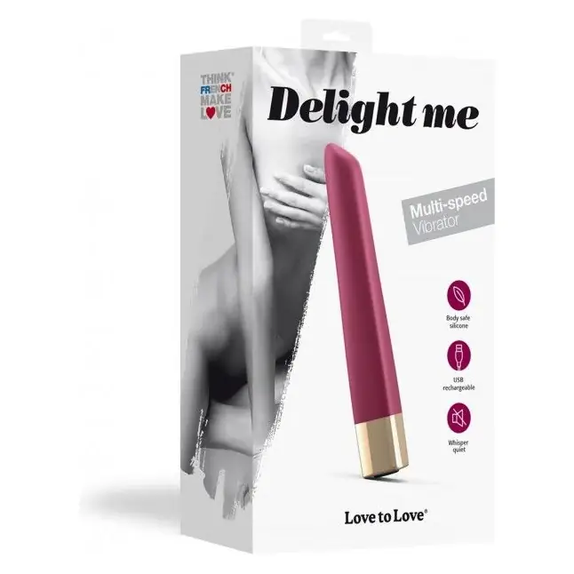 Сливовый мини-вибромассажер Delight Me - 12 см. Фотография 8.