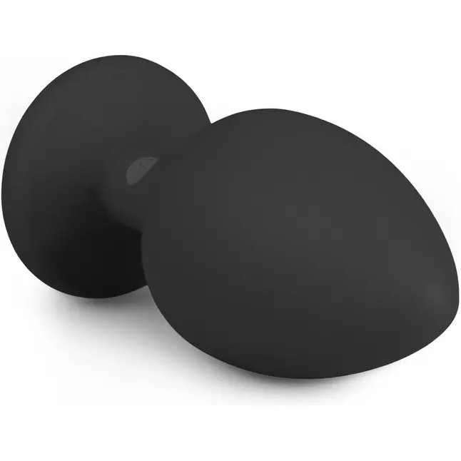 Черная анальная пробка с кристаллом Diamond Plug Large - 10 см - Anal Collection. Фотография 3.