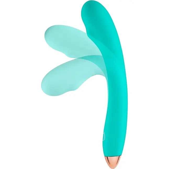 Зеленый гибкий вибратор Cloud 9 G-Spot Slim Flexible Vibrator - 16 см - Cloud 9. Фотография 2.