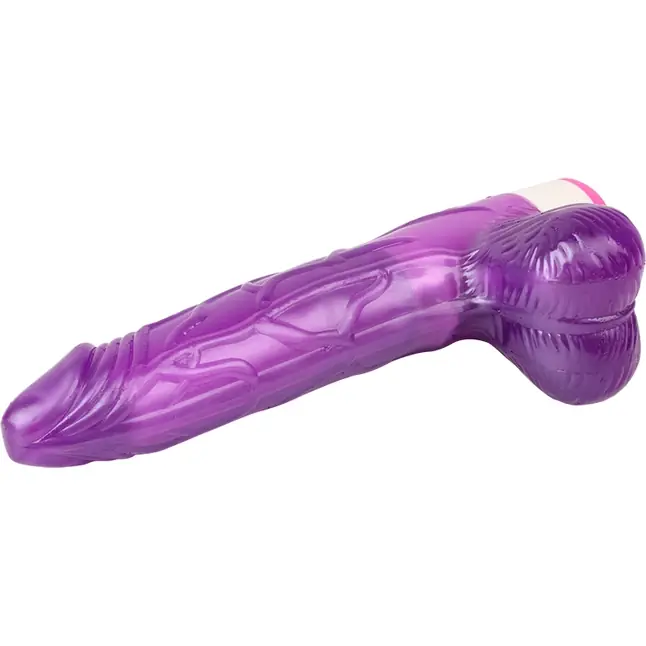 Фиолетовый вибратор Luv Pleaser - 20 см - Basic Luv Theory. Фотография 3.
